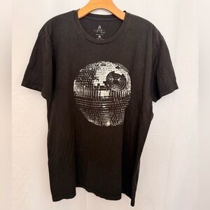 Star Wars Disco Deathstar Black Graphic Tee